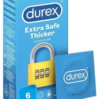 Prezervative Extra Safe, 6 bucati, Durex