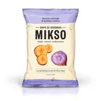 Chipsuri din cartofi dulci portocalii & violet, 85g, Mikso