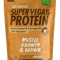 Proteina ashwagandha si caramel bio Super Vegan, 875g, Iswari