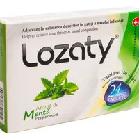 Supliment alimentar cu aroma de menta Lozaty, 24 tablete, Sprint Pharma