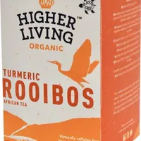Ceai de rooibos cu turmeric Bio, 20 plicuri, Higher Living