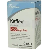 Keflex granule pentru suspensie orala 250mg/5ml, 60ml, Actavis