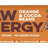 Baton proteic cu boabe de cacao si portocale Raw Energy, 50g, Bombus