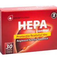 Supliment alimentar pentru protectia ficatului Hepa Control, 30 capsule, Sprint Pharma