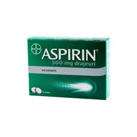 Aspirin 500 mg, 20 drajeuri, Bayer