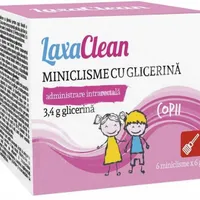Microclisme cu glicerina pentru copii LaxaClean, 6 bucati, Viva Pharma