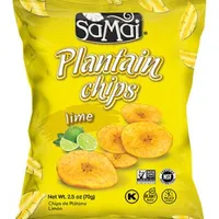 Chips de banane de gatit cu lime, 75g, Samai