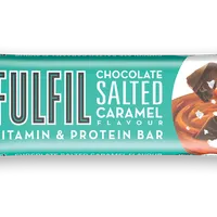 Baton proteic cu 9 vitamine Chocolate Salted Caramel, 55g, Fulfil Nutrition