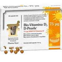 D-Pearls Bio-Vitamina D3, 80 capsule, Pharma Nord