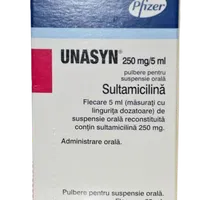 Unasyn pulbere pentru suspensie orala 250mg/5ml, 60ml, Pfizer