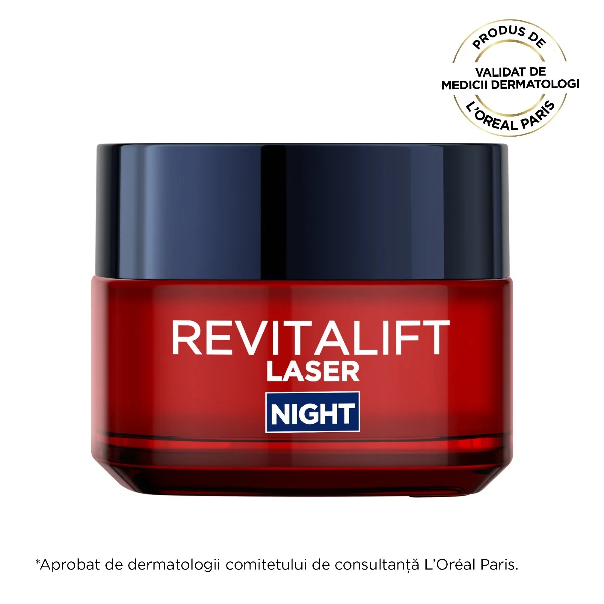Crema antirid de noapte Revitalift Laser cu tripla actiune, 50ml, L'Oreal Paris