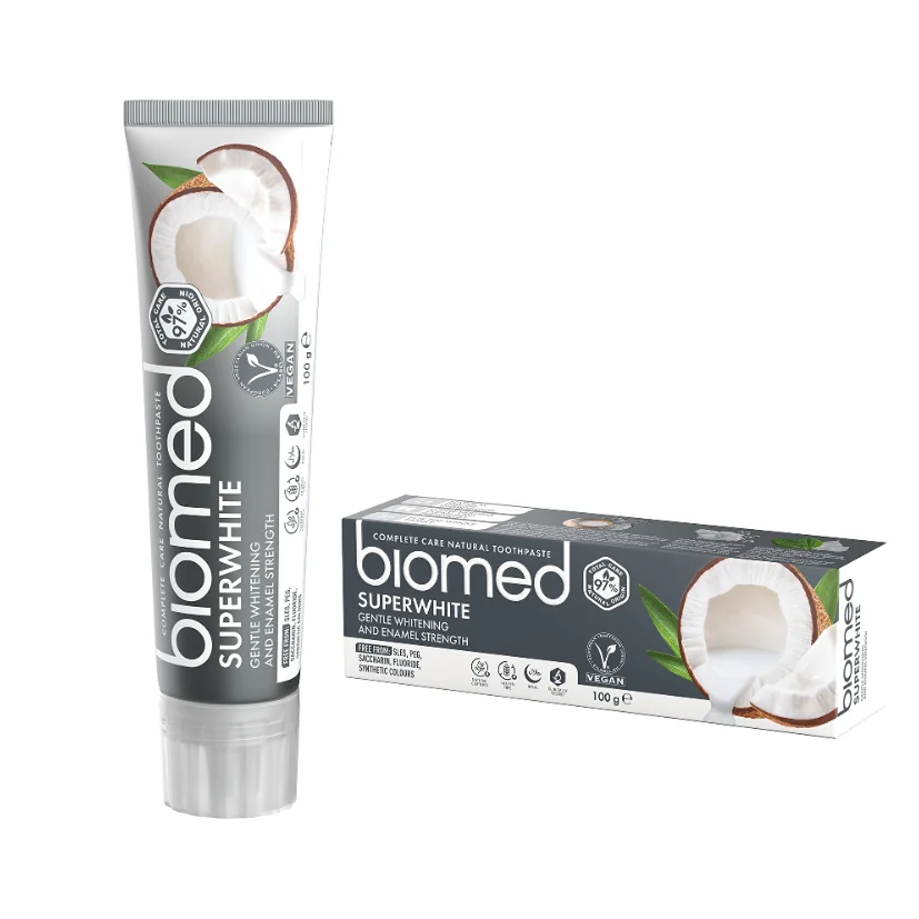 Pasta de dinti Superwhite, 75ml, Biomed