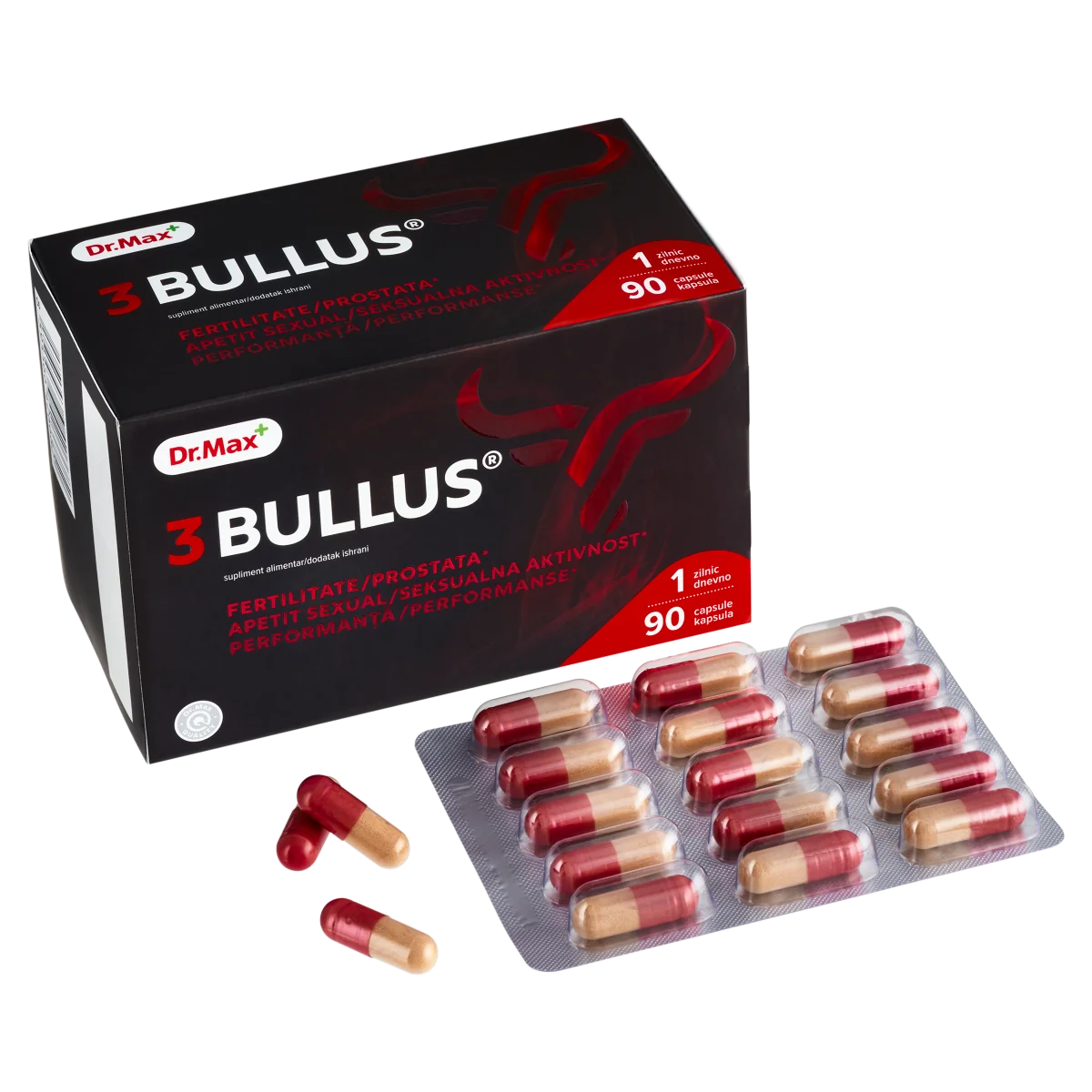 Dr. Max 3BULLUS, 90 capsule