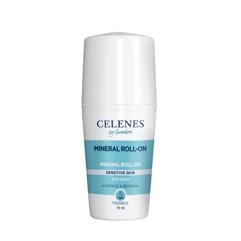 Deodorant roll on mineral fara parfum Thermal, 75ml, Celenes