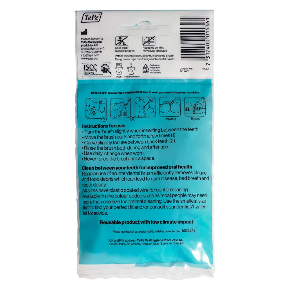 Set periute interdentare Original albastru, 8 bucati, TePe