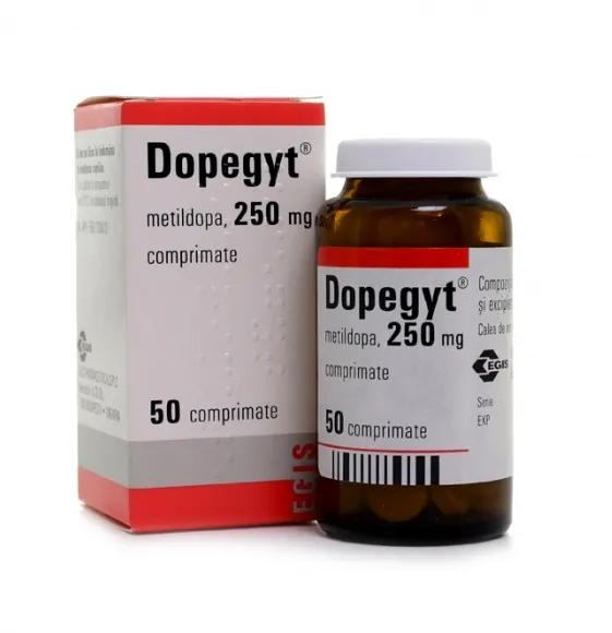 Dopegyt 250mg, 50 comprimate, Egis Pharmaceuticals 