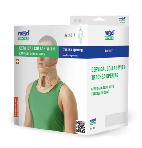 Guler cervical rigid 1017, Marimea3, 39-46cm, Bej, Medtextile
