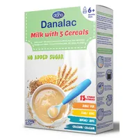 Cereale 5 Cereale cu lapte 6m+, 250g, Danalac