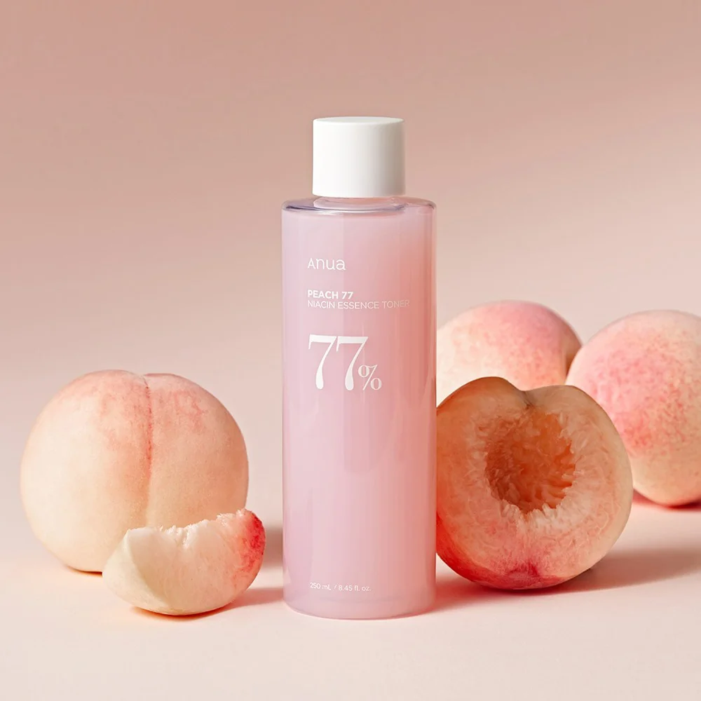 Toner cu Niacinamida si 77% extract de piersica, 250ml, Anua