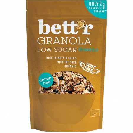Granola cu alune de padure fara gluten Bio, 300g, Bettr
