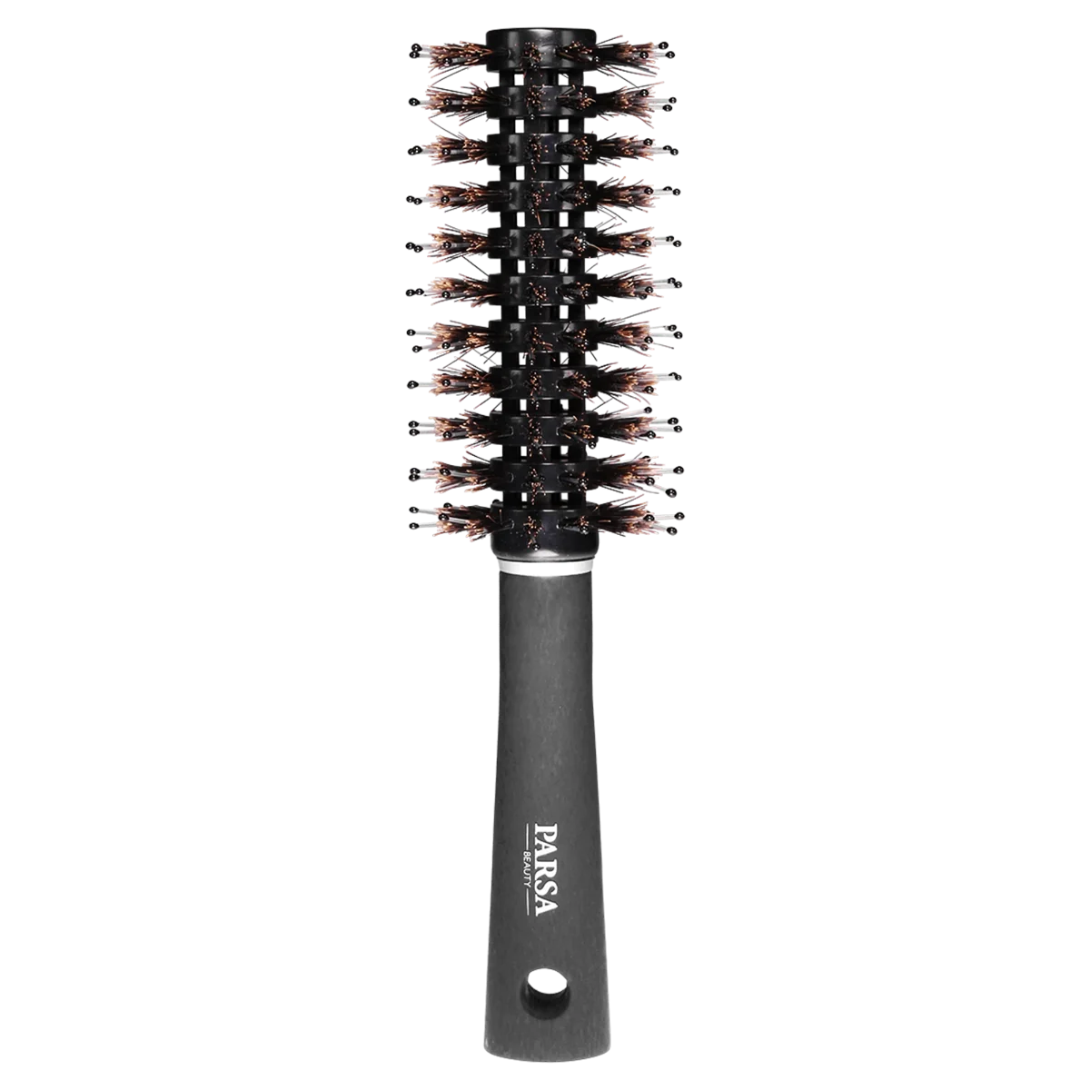 Perie de par pentru fohn rotunda Trend Line Negru, 1 bucata, Parsa Beauty