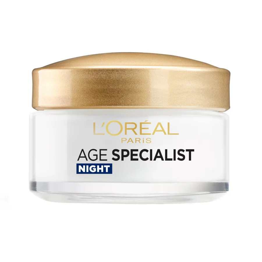 Crema antirid pentru fata de noapte Age Specialist 55+, 50ml, L'Oreal Paris