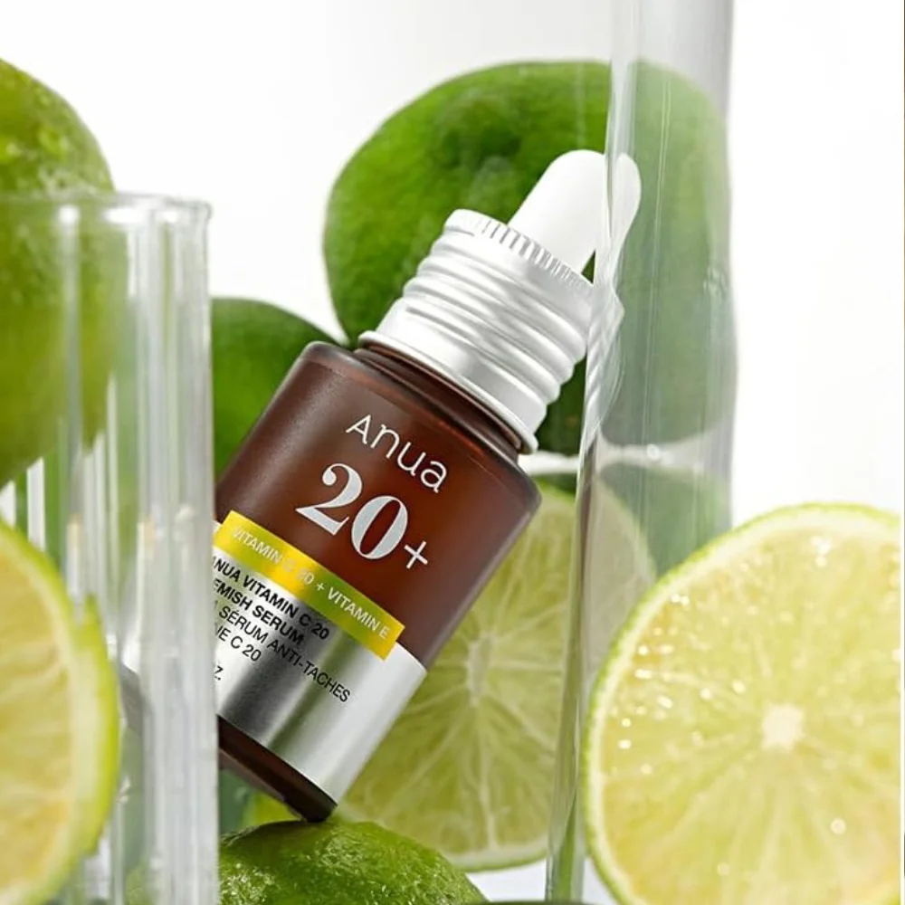 Ser pentru fata cu lamaie verde si vitamina C, 20ml, Anua