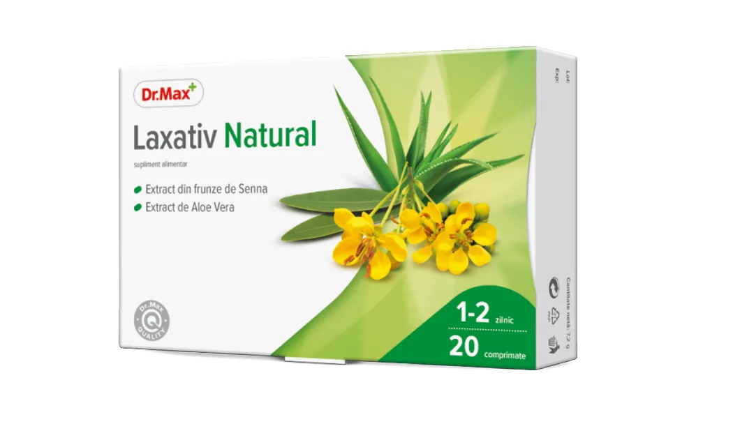 Dr.Max Laxativ natural, 20 comprimate