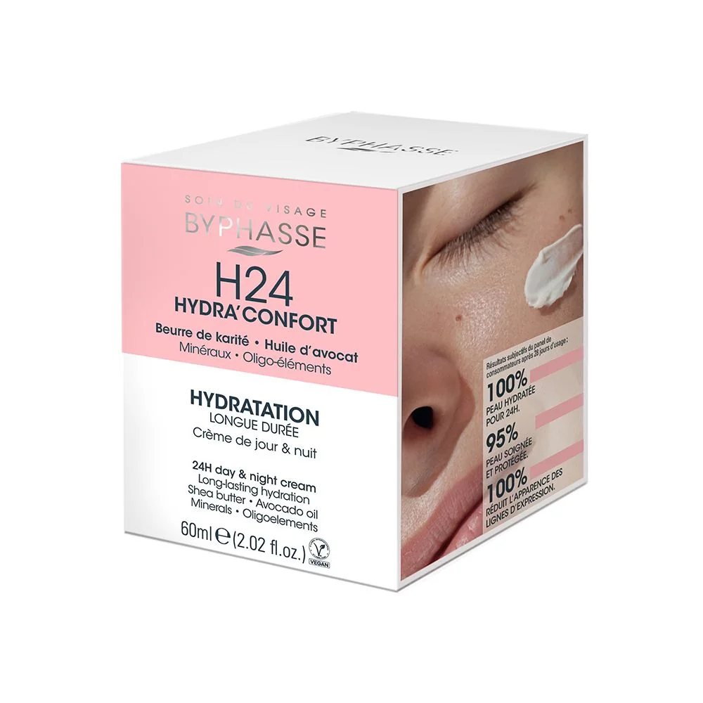 Crema de zi si noapte Hydra Confort H24, 60ml, Byphasse 