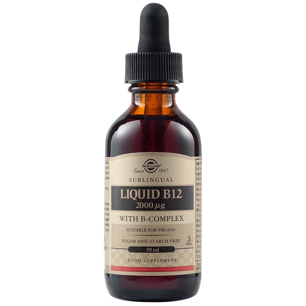 Vitamina B12 lichida sublinguala 2000mcg, 59ml, Solgar
