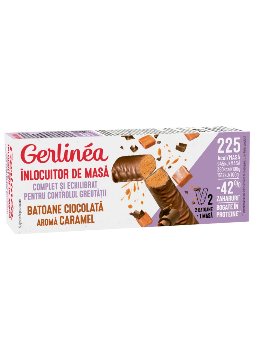 Mini pack batoane cu caramel, 62g, Gerlinea
