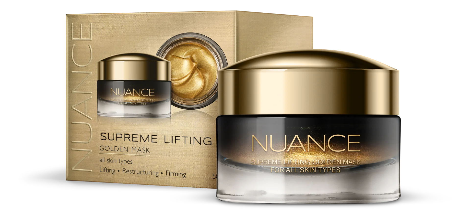 Masca de fata Supreme Lifting Golden, 50ml, Nuance