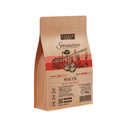Cafea boabe Mexic FTO, 200g, Evolet