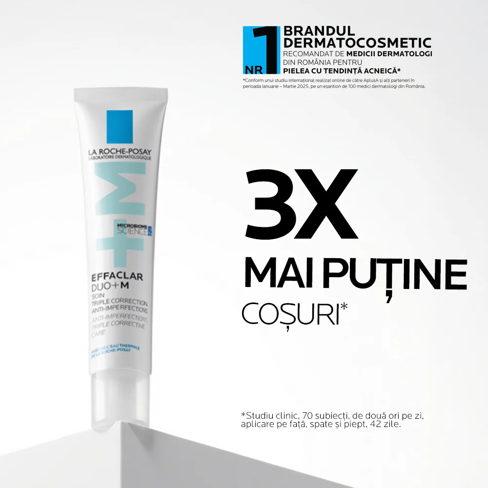 Gel-crema anti-imperfectiuni Effaclar Duo+M, 40ml, La Roche-Posay