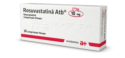 Rosuvastatina 10mg, 30 comprimate, Antibiotice