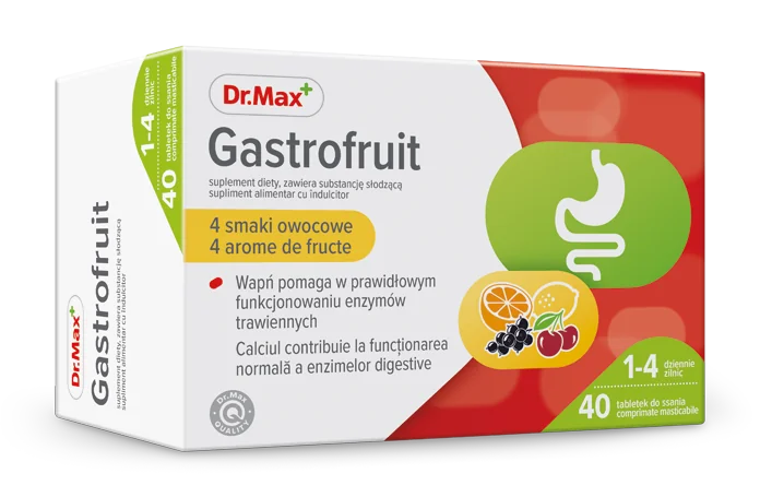 Dr. Max Gastrofruit, 40 comprimate masticabile