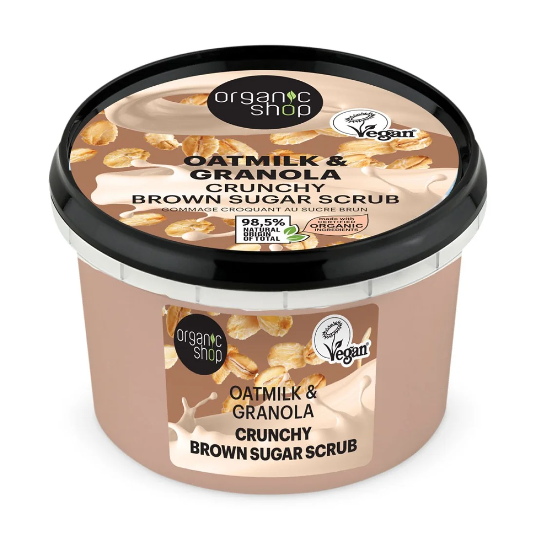 Scrub de corp Oatmilk & Granola Crunchy, 250ml, Organic Shop