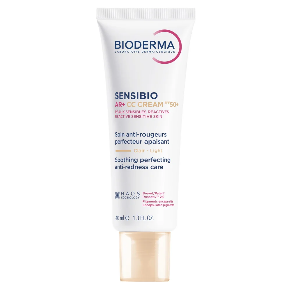 Crema corectoare cu protectie solara pentru piele reactiva cu roseata Sensibio AR+ CC Cream SPF 50+, 40ml, Bioderma