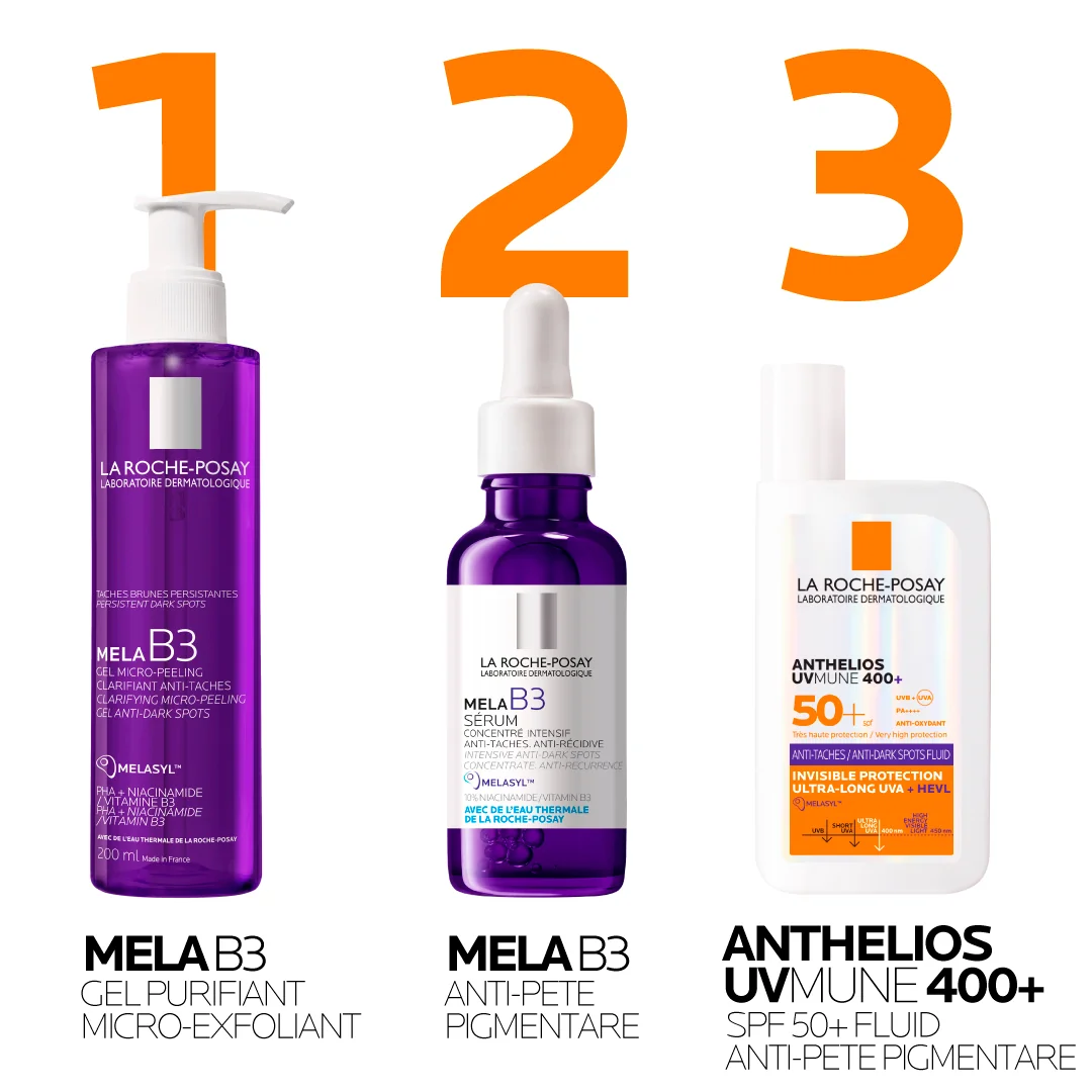 Fluid anti-pete pigmentare cu SPF50+ Anthelios UVMUNE 400+ HEVL, 50ml, La Roche-Posay