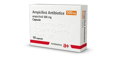 Ampicilina 500mg, 10 capsule, Antibiotice
