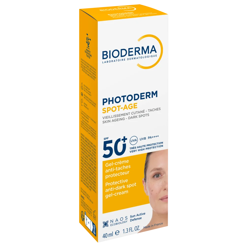 Gel-crema cu efect antioxidant impotriva petelor brune Photoderm Spot-Age SPF 50+, 40ml, Bioderma
