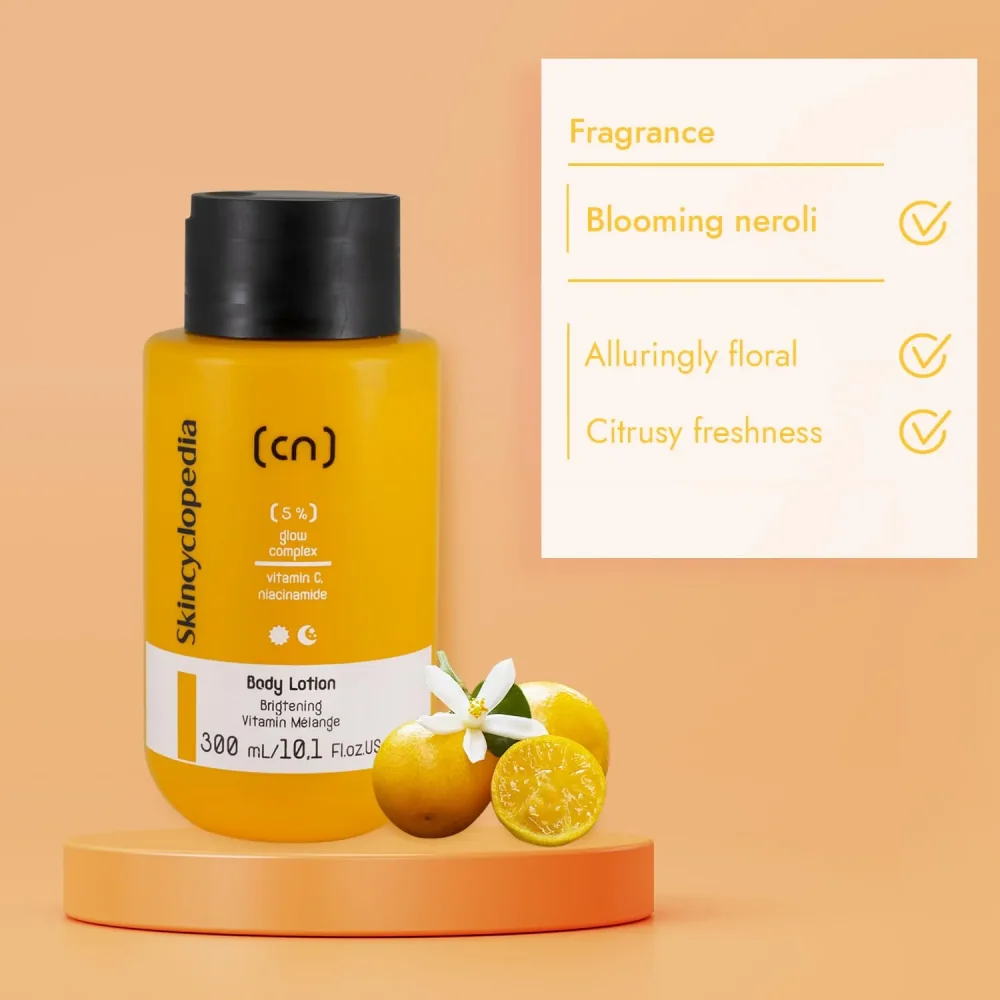 Lotiune de corp cu 5% complex de luminozitate, 300ml, Skincyclopedia