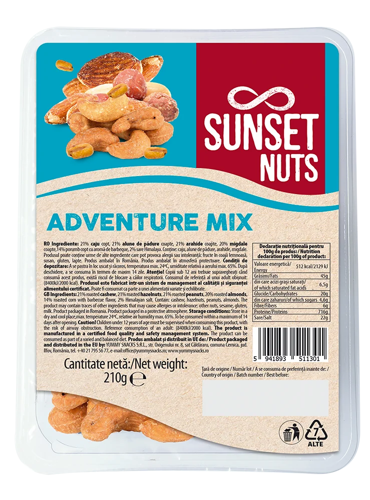 Adventure Mix, 210g, Sunset Nuts