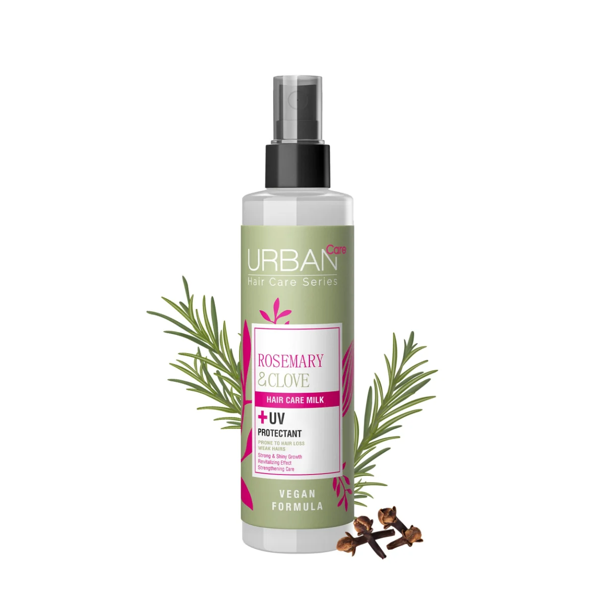 Lapte leave-in pentru cresterea parului cu rozmarin si cuisoare, 200ml, Urban Care