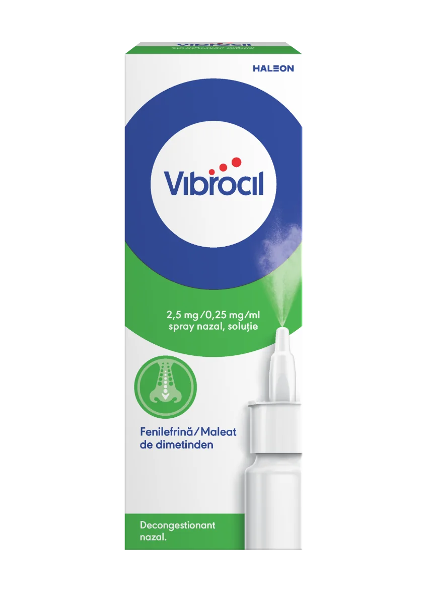 Vibrocil spray nazal solutie  2.5 mg/ 0.25 mg/ml, 15ml, Haleon 