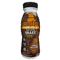 Shake proteic cu aroma de ciocolata fudge brownie Carb Killa Protein, 330ml, Grenade