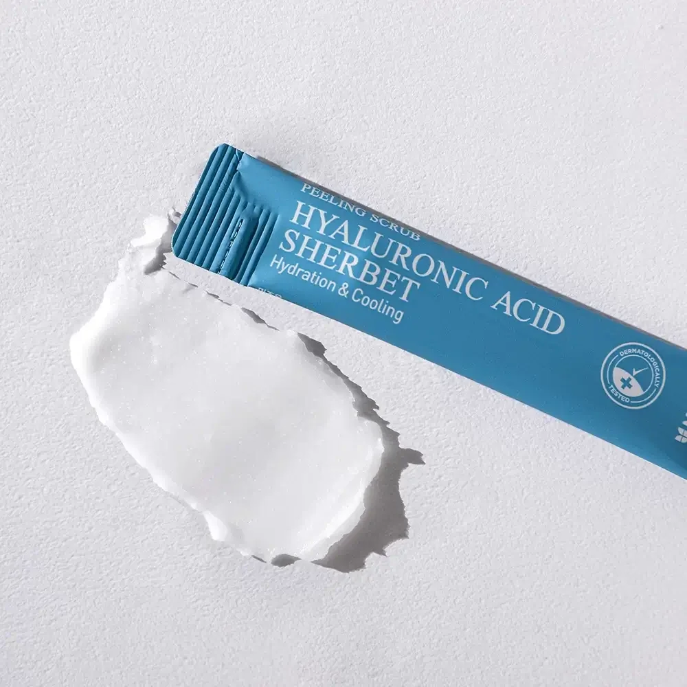 Scrub facial cu acid hialuronic si efect de peeling, 40 bucati, Mizon