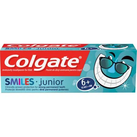 Pasta de dinti pentru copii 6+ Smiles, 50 ml, Colgate