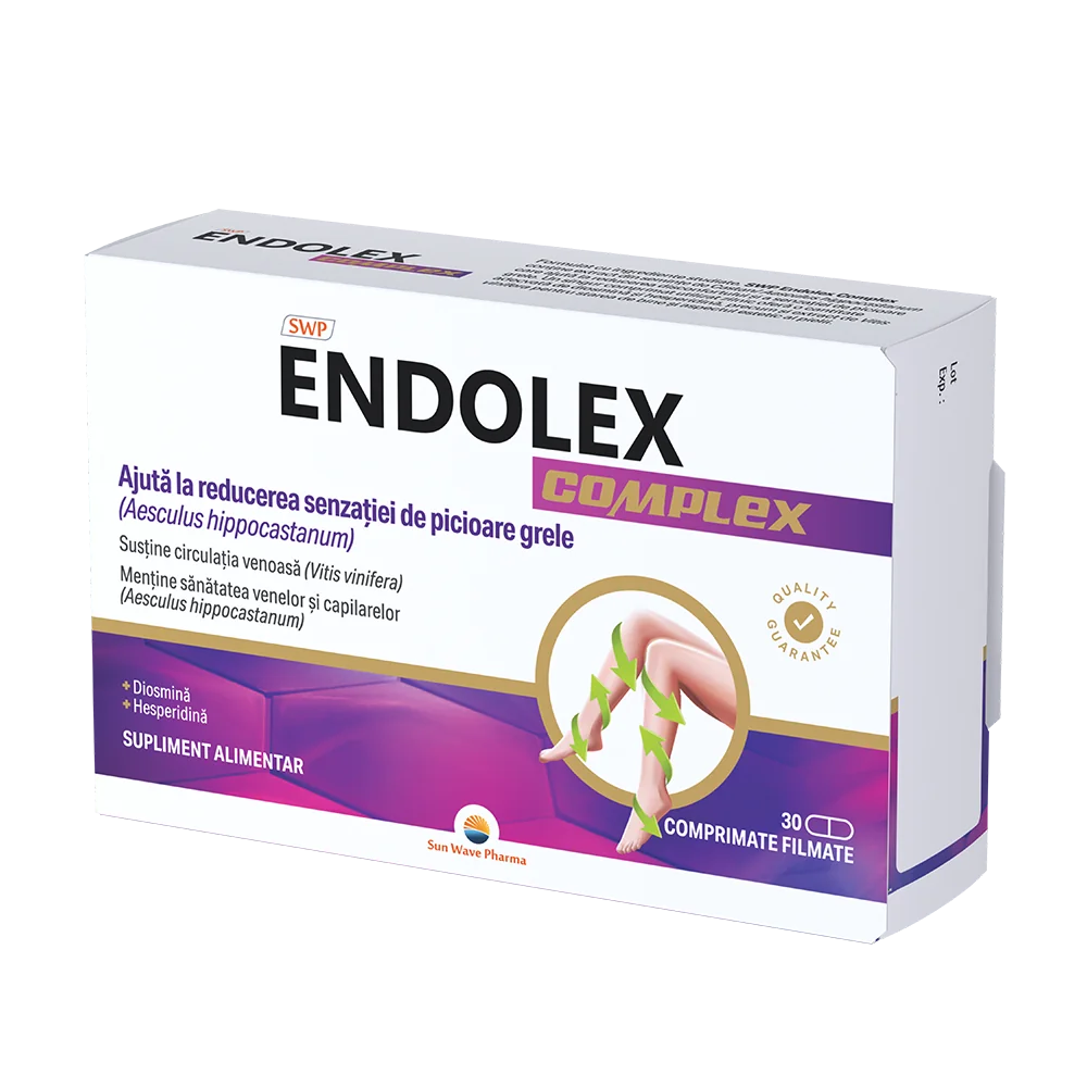 Endolex Complex, 30 comprimate filmate, Sun Wave Pharma