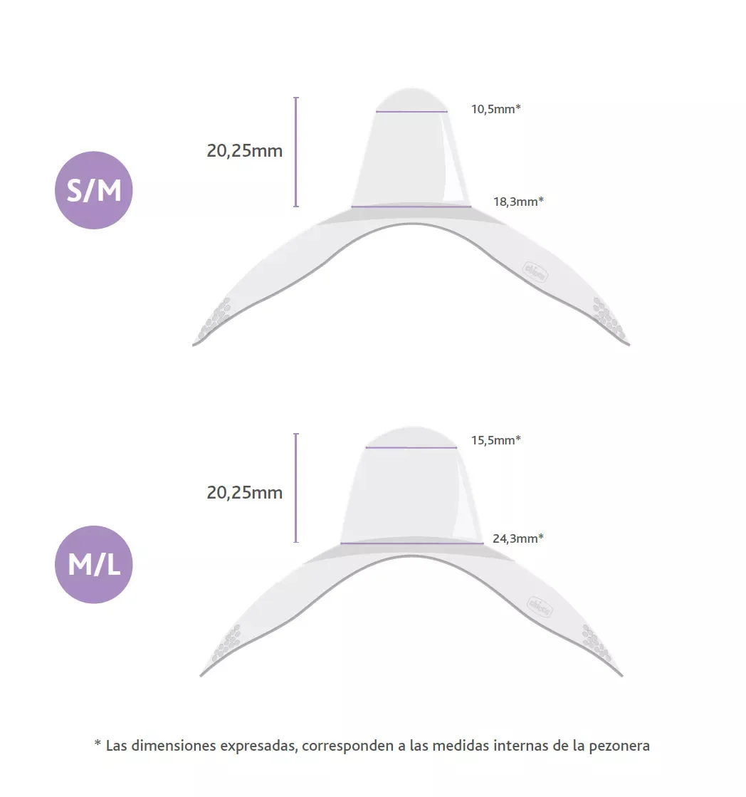 Aparatoare din silicon pentru mamelon marimea S-M 0luni+, 2 bucati, Chicco